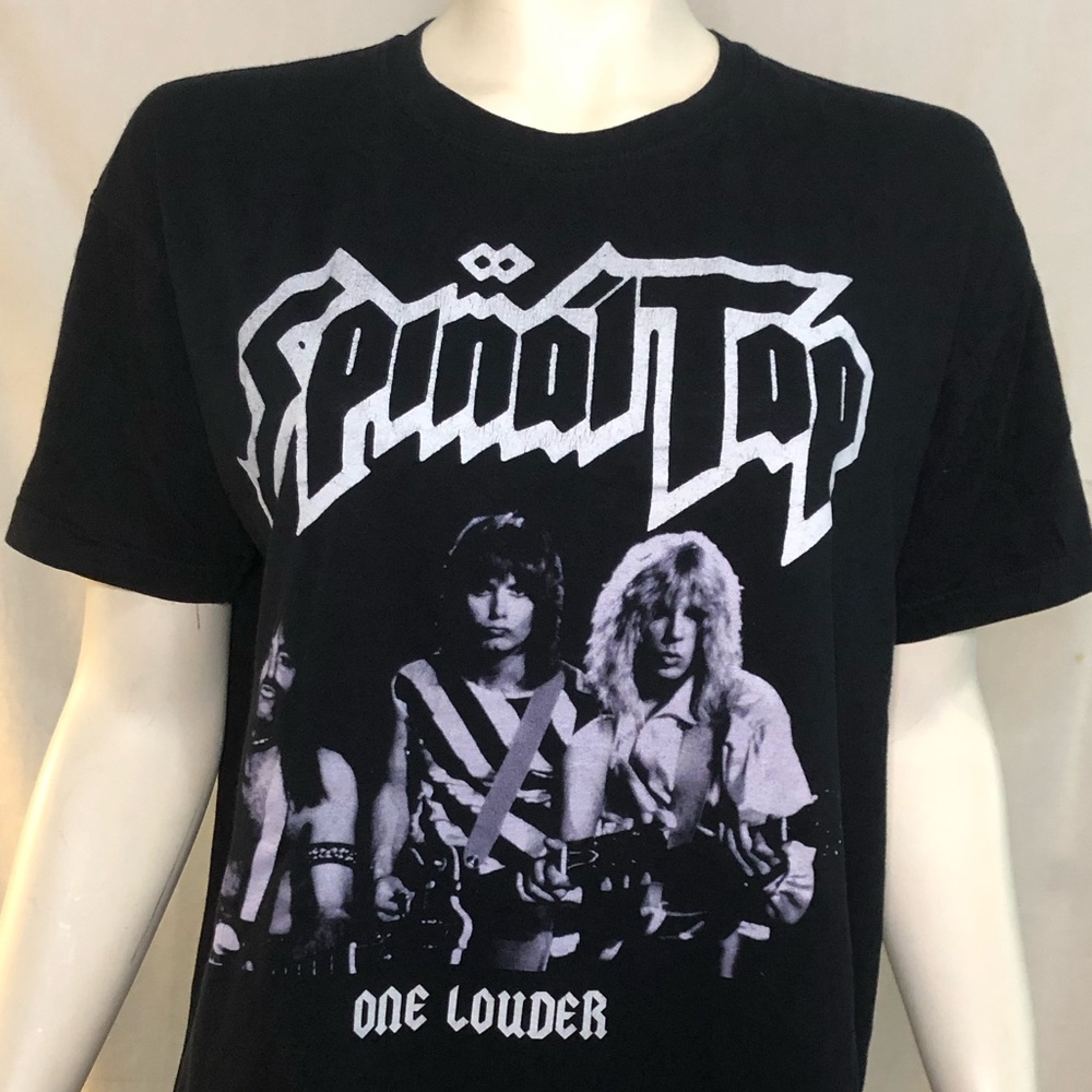 Spinal Tap One Louder double sided black short sleeve t shirt size medium